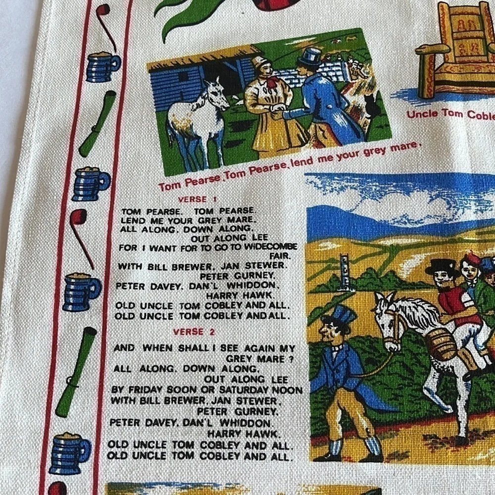 Ulster Linen “Widecombe Fair” Tea Towel